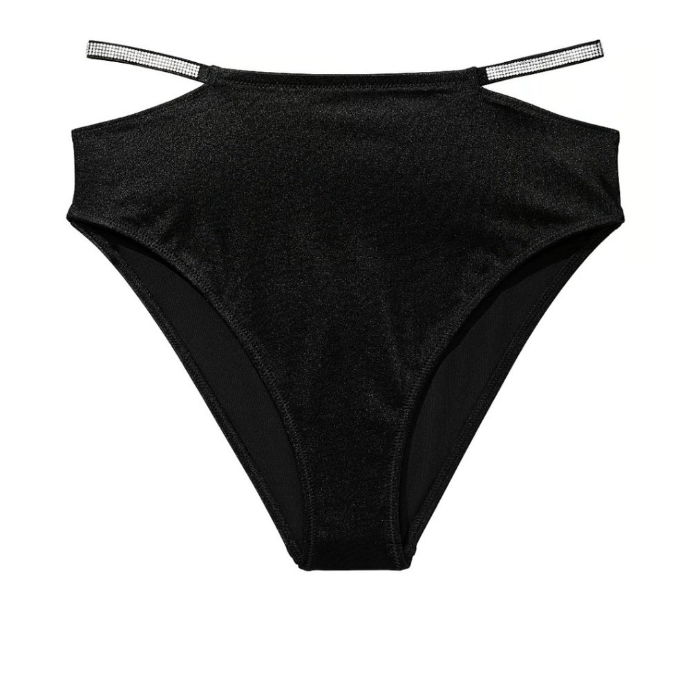 NWT VS Rhinestone Strap High-Waist Cheeky Bikini Bottom